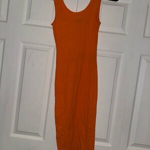 Orange Sleeveless Dress
